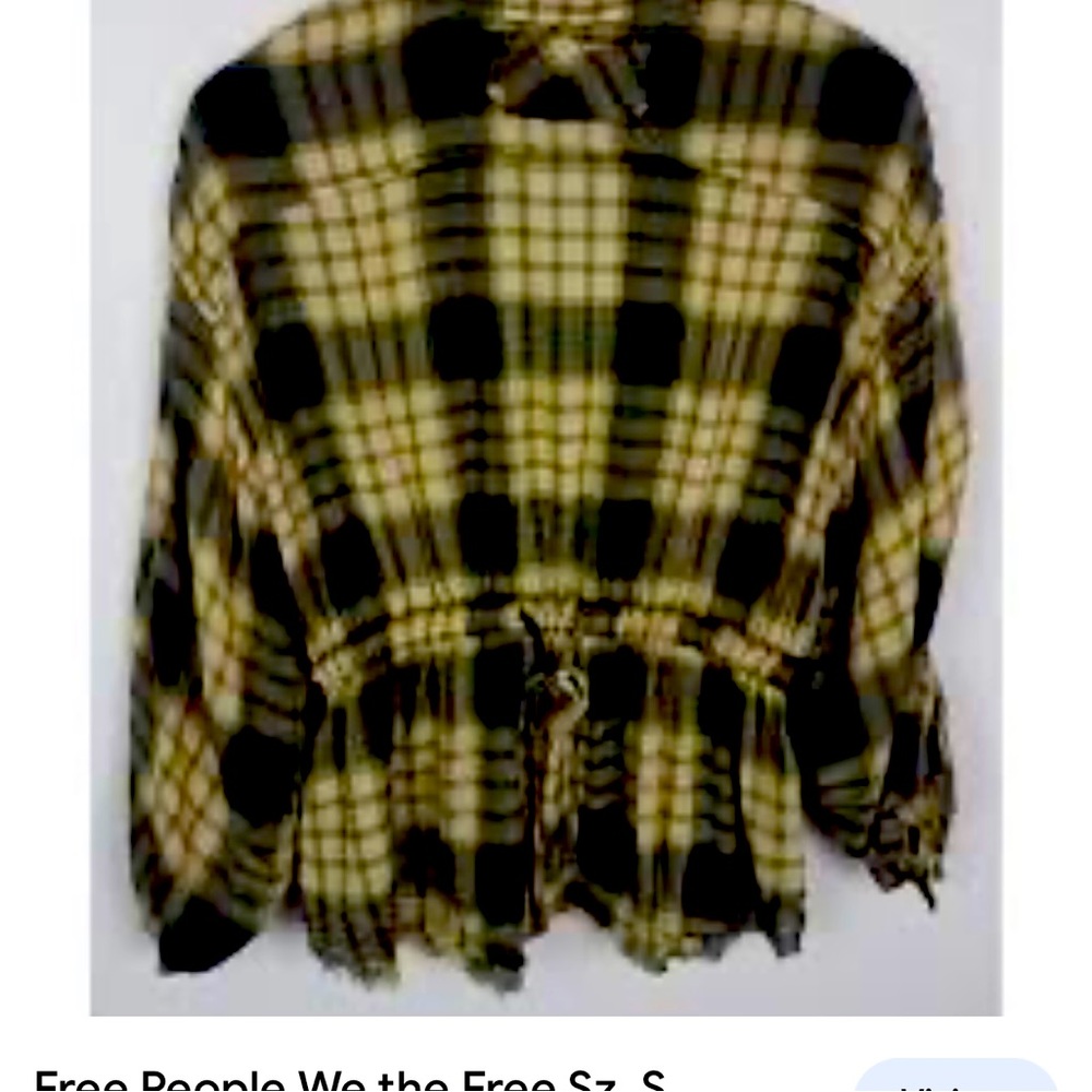 We the free people plaid elastic band for waist. Size small , gently used